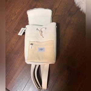 NWT Ugg mini backpack purse genuine fur sheepskin bag